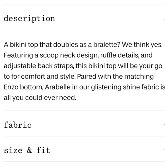 New!Frankie's Bikinis‎ Arabelle Shine Bralette Bikini Top - Picture 12 of 12